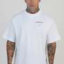 SikSilk - White Graphic T-Shirt